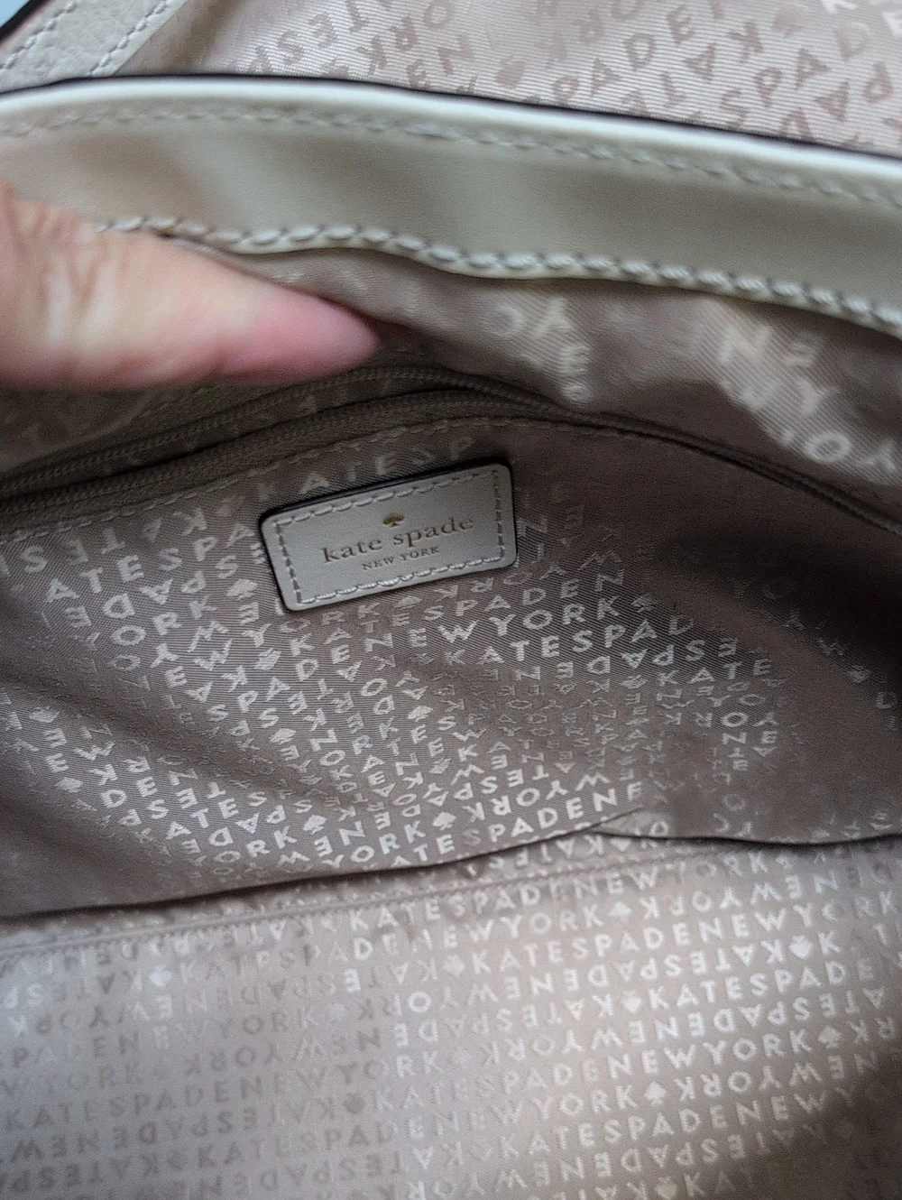 Kate Spade A La Vita Leena Ostrich Embossed Leather Shoulder Bag - Picture 7 of 10